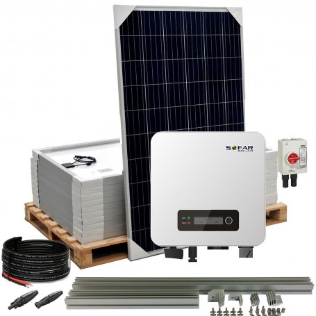 Kit autoconsumo 3,3kW 18kW/dia SolarPack SOFAR
